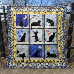 Looking Out Kitties Quilt Blanket Ytp0  Quilt